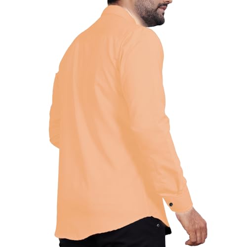 Image of Univibe Men's Slim Fit Full Sleeve Spread Collar Cotton Blend Shirt for Men and Boys