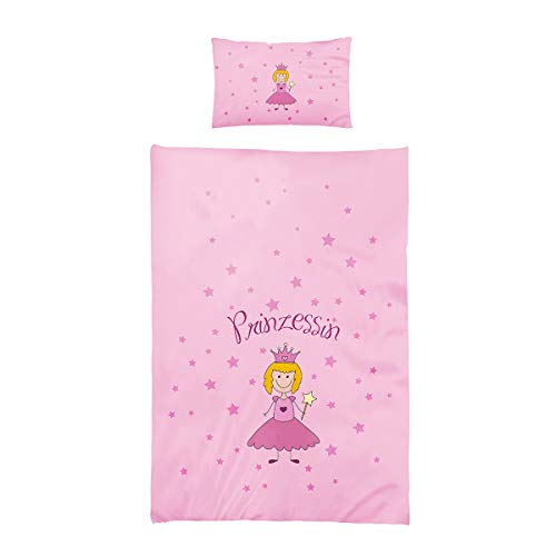 optidream Renforcé Kinderbettwäsche Prinzessin 100x135 cm + 40x60 cm