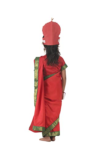 Image of BookMyCostume Rani Sita Girls and Women Fancy Dress Costume | Ramlila Dussehra Ramayana Mythology 4-5 years