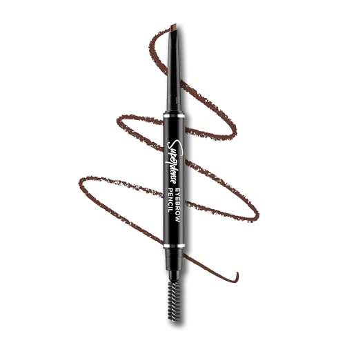 RENEE Superdense Eyebrow Pencil with Spoolie - Brown, Smudge Proof, Waterproof, Highly Pigmented for Fill in Brow Gaps, Smooth One-Swipe Precision Application, Enriched with Vitamin C & Jojoba Oil
