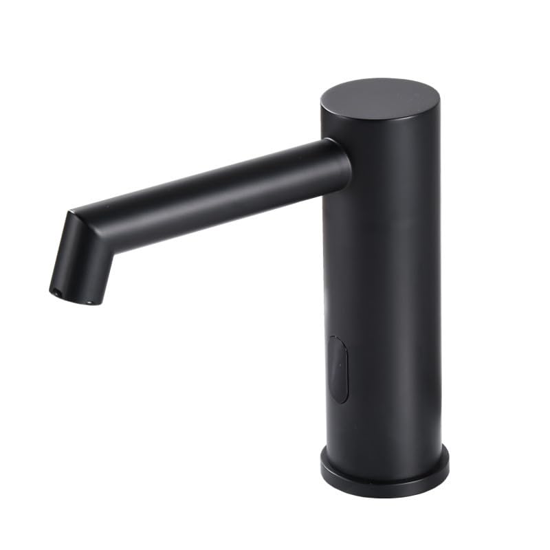 Grifo de baño sin contacto de acero inoxidable negro mate de alta gama