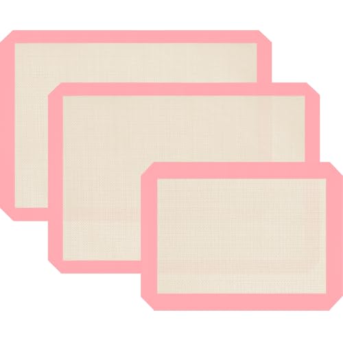Silicone Baking Mat Set of 3, Silicone Baking Mats...