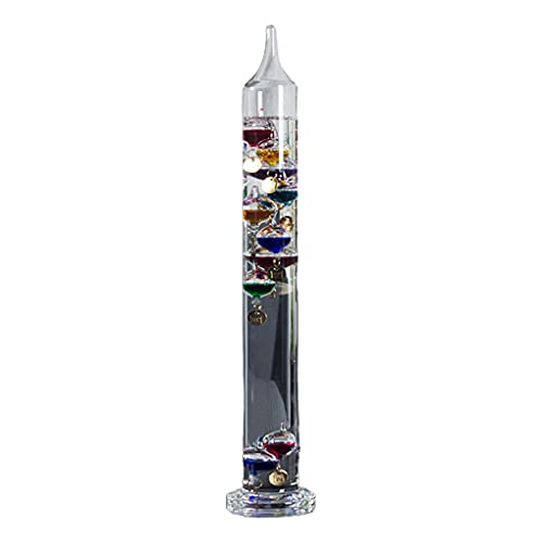 DRERLIYAIZ Kreative Mehrfarbige Kugeln Galileo Thermometer Büro Wohnzimmer Schaukel Ball Physik Temperaturanzeige Tischdekor C# Cover