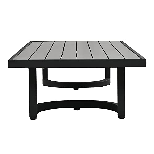 Merax Multi-Person Outdoor Steel, Waterproof, Rust And Anti-Uv, Suitable For Gardens And Lawns 4 Piece Sectional Furniture Patio Sofa Sets, Blue #TOP7