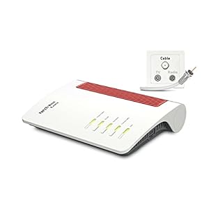 AVM FRITZ!Box 6660 Cable (DOCSIS-3.1-Kabelmodem, 2×2 WLAN AX (Wi-Fi 6) mit 2.400 MBit/s (5 GHz) und 600 MBit/s (2,4 GHz), 1 x 2,5 Gigabit-LAN-Port)
