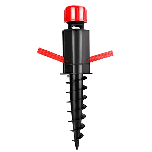 Parasol Pilier Au Sol Porte-Parapluie Coupe-Vent Porte-Parapluie Perforé Parapluie De Boue De Plage à Crochet, Facile à Transporter, économie De Travail, Pratique, Robuste, Coupe-Vent Et Pratique