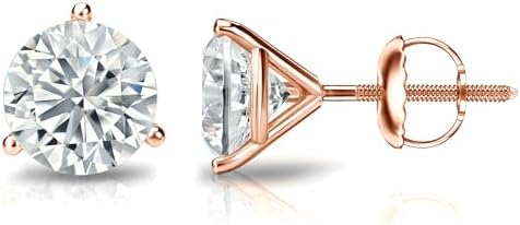 IGI Certified 1/4 to 5 Carat Lab Grown Diamond Round Stud Earring...