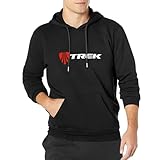 Lavabile in lavatrice lelei Trek Bicicletta Mountain Bike Road Cycling Race Mtb Stampato Felpa con cappuccio Grafica Felpa Uomo Camicia, Nero , XL