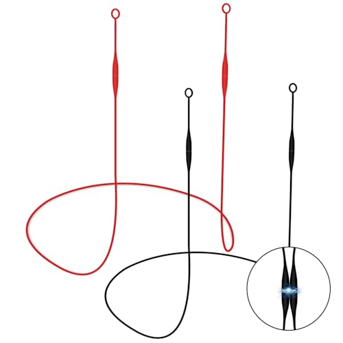 zloiyuax Magnetic Earplug Lanyard Anti-Loss Earplug Cord Compatible with Loop Earplugs Strong Magnetic Earbud Lanyard Strap Tug-Resistant Safety Cord Holder Easy Access Storage Red & Black 2-Pack
