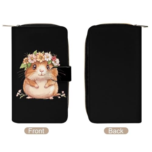 Hamster Womens PU Leather Wallet Long Purse Clutch Organizer for Office Travel3