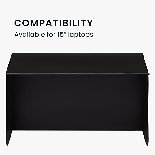 kwmobile Tragbarer Sonnenschutz für Laptop - Blendschutz für Bildschirm - Visier zum Arbeiten im Freien - für 15-Zoll-Laptops – Bild 7