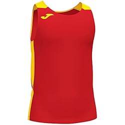 Record II Camiseta Hombre 5 Joma, para Hombres, Sin manga, Débardeur Record II, Rojo Amarillo, M