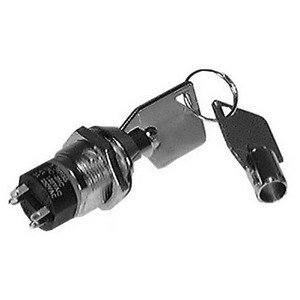 Key Switch w/ Off Position Only - DPST : 30-10076