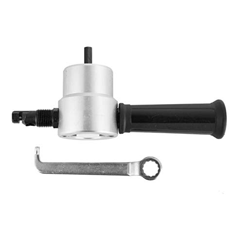 Metal Nibbler, 160A Hand Sheet Metal Nibbler Saw Cutter Dual Head Metal Cutting Tool Power Drill Attachment