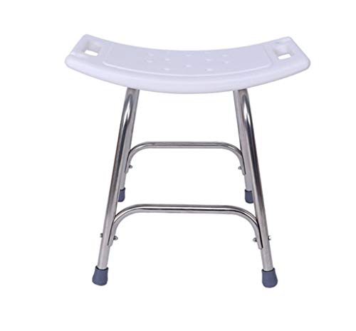 Nivok Bath Stools,Shower Chair Bath Seat, Height Adjustable Stainless Steel Bathroom Bath Chair Pe Bench Plate Curved Design,Bear 200Kg #TOP17
