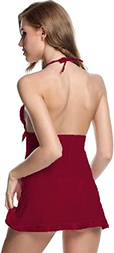 Women Babydoll Lingerie with G -String Panty