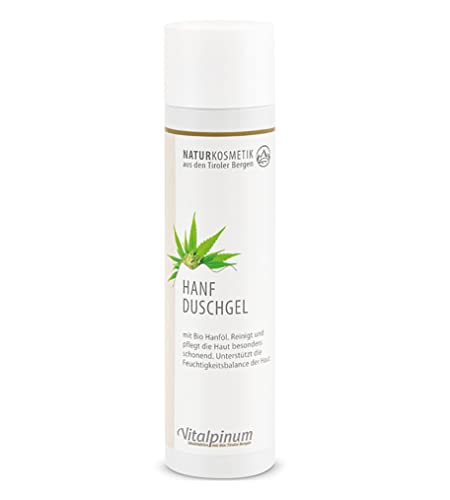 Unterweger Hemp Shower Gel, 250ml. For sensitive and delicate skin Natural Cosmetics with pure extract oil from organic farming