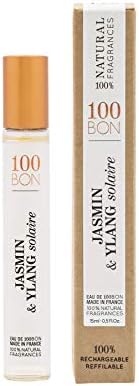 100 BON Solaire Delicate & Luminous Organic 100% Natural Floral Fragrance with Bergamot, Jasmine, Ylang-Ylang, Mint & Coconut for Women & Men, 0.5 Fl Oz