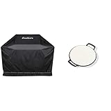 Enders® Abdeckhaube für Gasgrills: Monroe PRO 3 SIK + 4 SIK mit Kocher, Kansas 3 + 4 Brenner, Boston 4 IK mit Kocher, Polyestergewebe, 5696 & ® Switch Grid Pizzastein, Halter aus Gusseisen, 7790