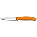 Victorinox Küchenmesser für Gemüse (8cm Klinge, Rutschfester Griff, Mittelspitz, Edelstahl, Spülmaschinengeeignet) orange