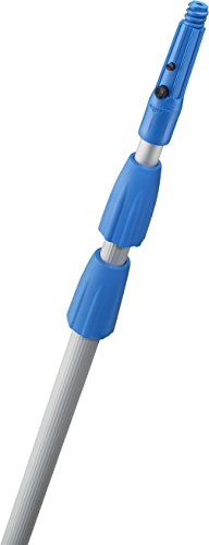 Unger Professional Connect & Clean 7-20 Foot Telescoping Extension Multi-Purpose Pole & Professional 14" Window Cleaning Tool: 2-In-1 Microfiber Scrubber And Squeegee With 8' Connect & Clean Pole #TOP3