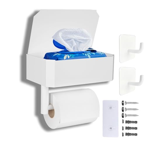 AZOMKER Porte Papier Toilette, Support Papier Toilette, Derouleur Papier WC, Derouleur Papier...