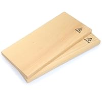 Bargen Räucherbretter (2er Pack) - Buchenholz - Ersatzbretter für Bargen 32cm Flammlachsbrett Set - OHNE Edelstahl-Halterung