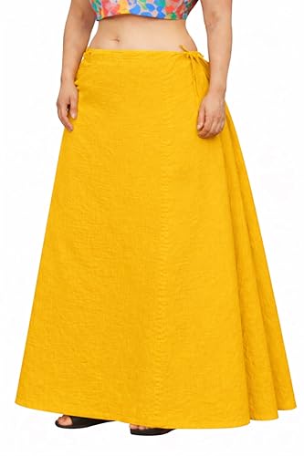 Image of CITIX Pure Cotton Petticoat for Woman Saree | Adujastable Drawstring Waist