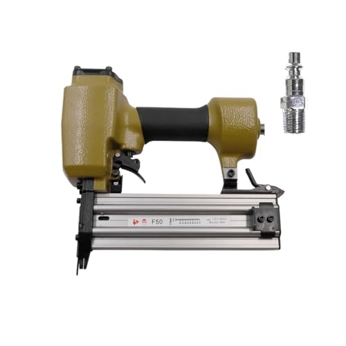 Oil-Free Pneumatic Staple Gun F50 Air Brad Nailer Pneumatic Framing Nailer Nail Gun Fastener Nail Gun (Color : F50 AP)