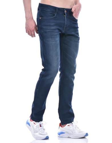 Image of Numero Uno Men's Dark Indigo Skinny Fit Sustainable Jeans