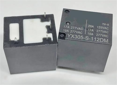Relé YX305-S-112DM de 4 pines para control de circuitos de 12V 17A YX305-S-112DMF