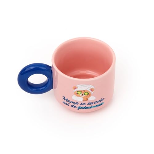 Miniatura 4 de Mr. Wonderful Taza Apilable “Mamá se Levanta Así de Fabulosa” – Taza de Cerámica 330 ml