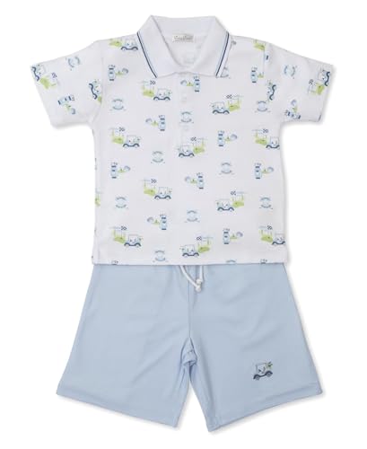 Kissy Kissy Baby Boys Infant Kissy Golf Club Print Bermuda Short Set