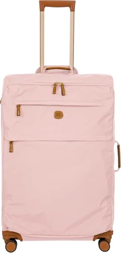 Bric's X-Bag Large Spinner with Frame - 30 Inch - Suitcases with Wheels - Checked Luggage - Pink/Cognac