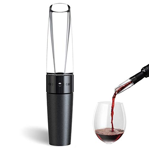 Wine Aerator New 2021 Wine Air Aerator Luxury Wine Aerator Pourer Pour Spout 2-in-1 Decanter and Pourer Red Wine Decanter with Aerator Wine Liquor Bottle Aerators Pourers Christmas Wine Gifts