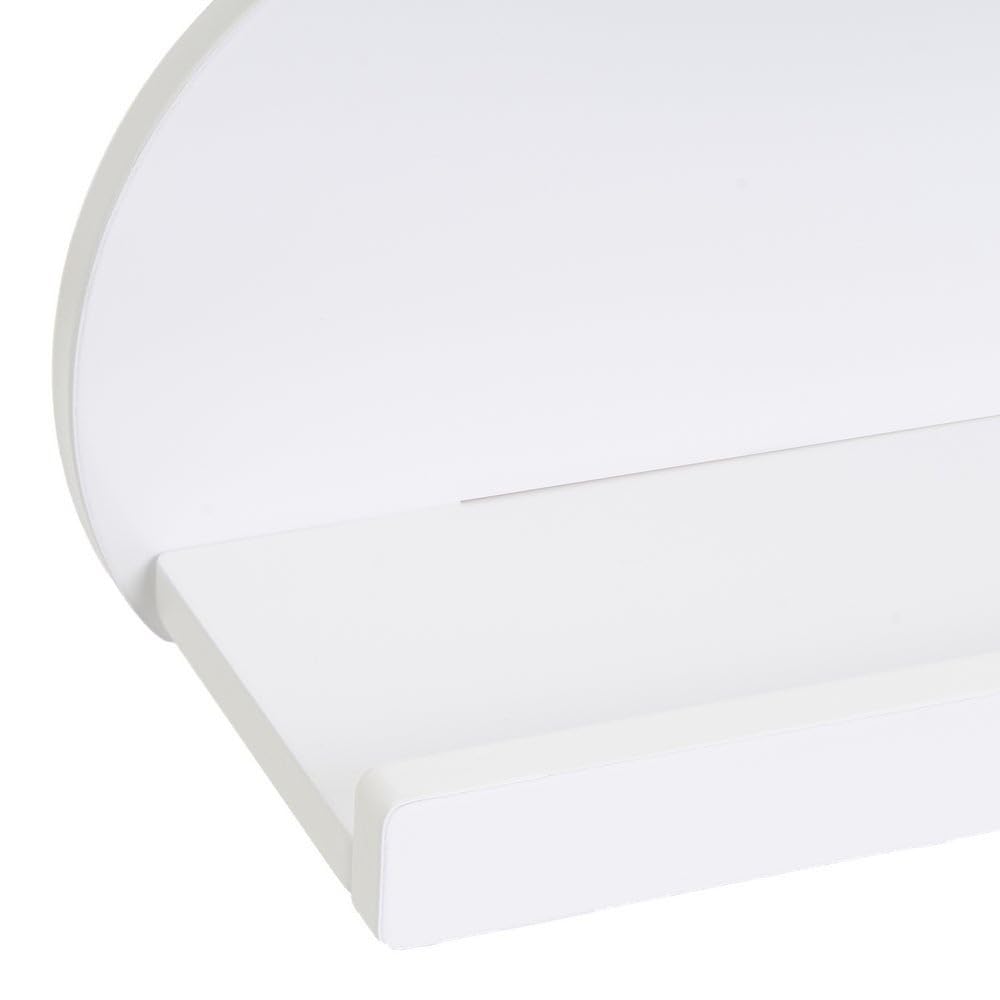 LOLAhome Estantería Flotante Infantil Blanca con Forma de Nube para Pared | Estante Infantil diseño Nube Blanco de 60 cm