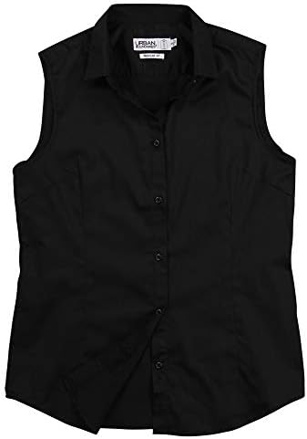 Sleeveless cotton shirt womens Clearance