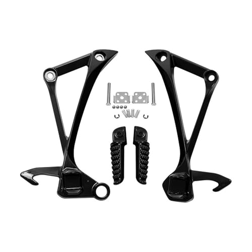 Repose-pieds arrière moto noir mat pour ZX10R 2011-2014