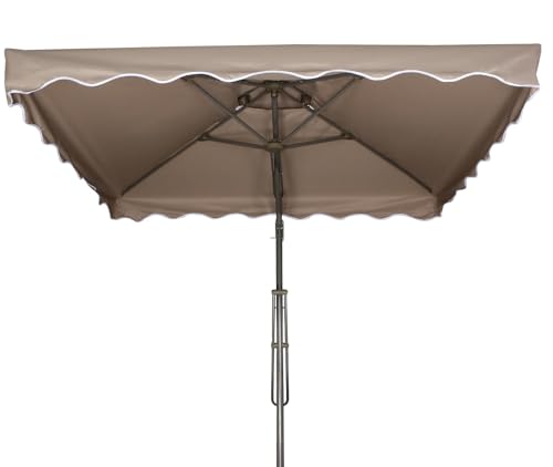 Image of INVEZO Garden Outdoor Patio Umbrella MS SIDE POLE SQUARE (2.2 x 2.2 sq mtr) Big size umbrella /terrace Balcony Outdoor cantilever umbrella With Base