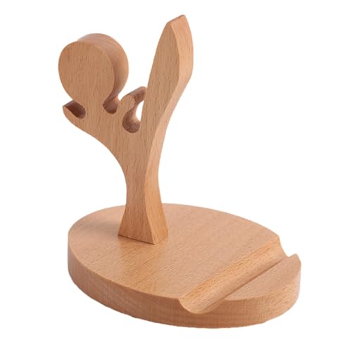 Support en bois pour téléphone portable tablette et appareil électronique de bureau