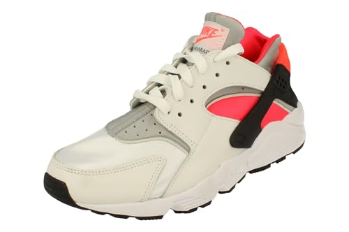 Nike Air Huarache Dx4259 Baskets de course pour homme, Blanc/argenté métallisé/infrarouge 23-noir, 38.5 EU
