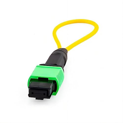 Image of 10Gtek 12-Core MPO Loopback Cable, OS2 Single-Mode 9 /125um, Female APC Connector for QSFP+ Transceiver & Network Testing