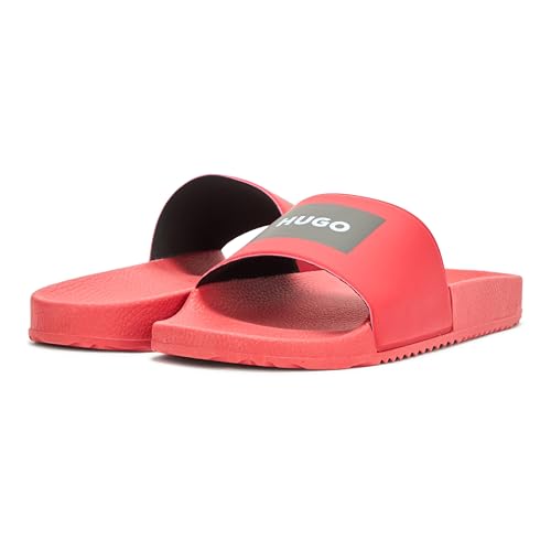 Image of HUGO mens Big Logo Label Slide Sandals