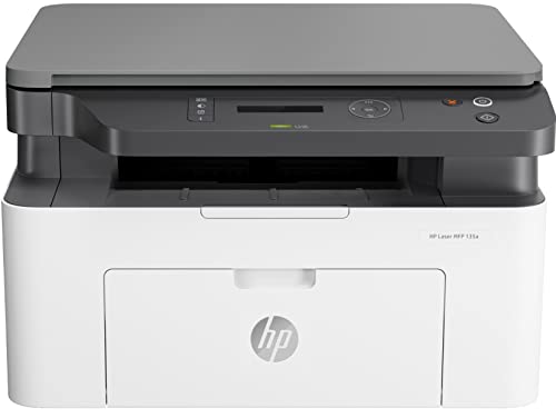 HP Laserjet 135a 4ZB82A, Multifunktionsdrucker A4, Vorder- und Rückseite Manueller Druck in b/n, 20 ppm, nur USB, 2-zeiliges LCD-Display, Weiß HP Laserjet 135a 4ZB82A, Multifunktionsdrucker A4, Vorder- und Rückseite Manueller Druck in b/n, 20 ppm, nur USB, 2-zeiliges LCD-Display, Weiß