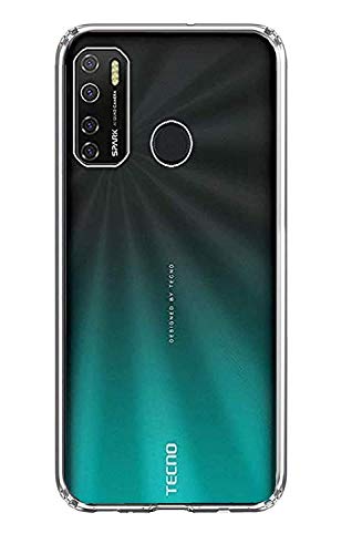 Image of COVERBLACK Rubber Back Cover for Vivo Tecno Spark 5Pro / Spark 5 / KD7H - Transparent