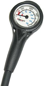 Mini Single Pressure Gauge - Ultra Compact w/ 32" Hose for Scuba Diving Made in Italy Dive Diver