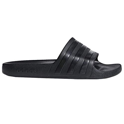 adidas unisex-adult Adilette Aqua Slides Black/Black/Black 9