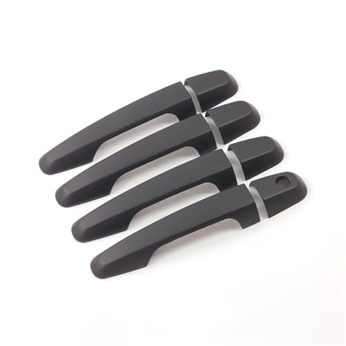 Poignée porte L200 Triton 2005-2017 garniture extérieure chromée noire pour voiture