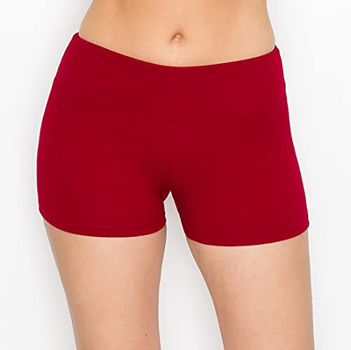 Image of ALWAYS Faux Leather Shorts - High Waist Active Stretch Yoga Short Pants for Women