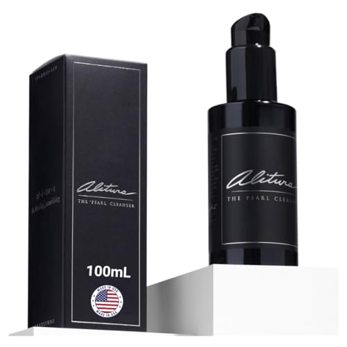 Alitura Pearl Facial Cleanser for Men & Women 100 ml Anti-Aging Face Wash with Marine Collagen Sea Kelp & Organic Botanicals Hydrating Gentle Exfoliant for Clear Smooth Skin 3.4 oz Travel Size